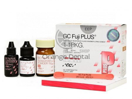 GC Fuji Plus (А3) /Фуджи плюс - для постоянного цементирования (15 г + 7 мл + 6,5 мл)