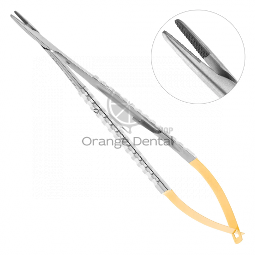 Иглодержатель Micro-Nadelhalter TC, прямой, 18 см 40-95TC