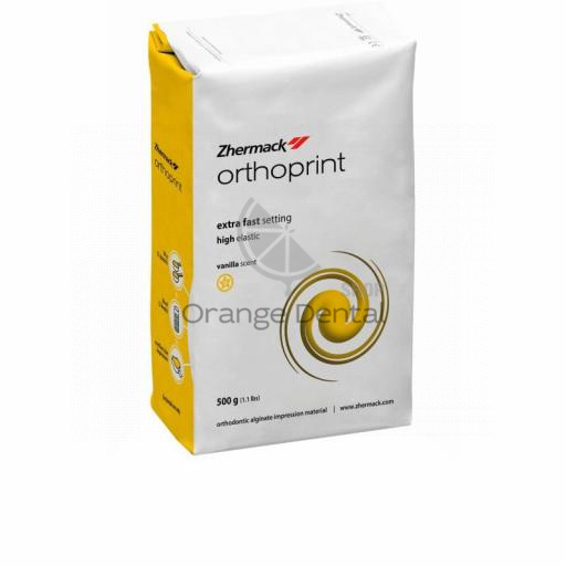 Orthoprint (Ортопринт) - альгинат для использования в ортодонтии, желтый (500 г)