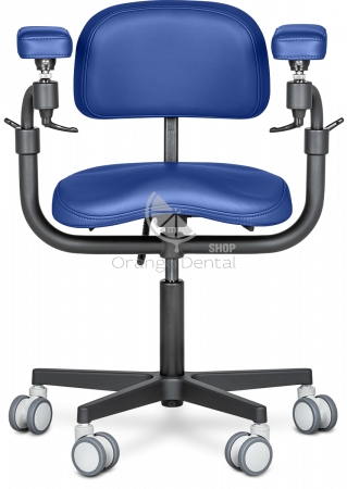 Стул микроскописта Mercury Elite Comfort Black ANLI Синяя лазурь