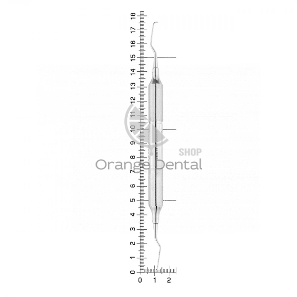 Кюрета парадонтологическая Gracey MF, 5/6, ручка DELUX, ø 10 мм, 26-38BMF*
