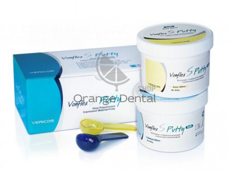 Вонфлекс/Vonflex S Putty Soft Normal слепочный БАЗА материал силикон 280х2 мл, Корея