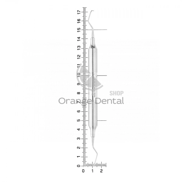 Кюрета парадонтологическая Gracey MF, 7/8, ручка DELUX, ø 10 мм, 26-39BMF*