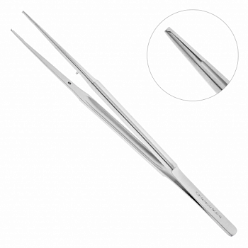 Пинцет микрохирургический, прямой 18,0 см, 40-44*
