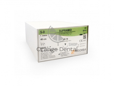 СУПРАМИД (SUPRAMID) DS 13, 1 EP 5-0 USP, 0.45 m, 3 36шт/упак
