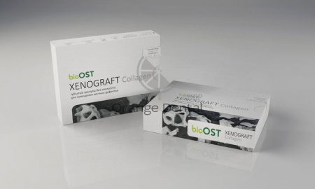 Ксенографт/bioOST XENOGRAFT Collagen кортикально-губчатые гранулы  р. S /0.25-1 mm/ 3.0 гр (говядина)