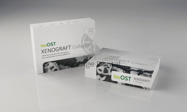 Ксенографт/bioOST XENOGRAFT Collagen кортикально-губчатые гранулы  р. S /0.25-1 mm/ 0.5 гр (говядина)