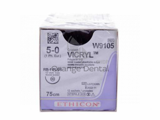 Викрил W9105 5/0 колющая 17 мм фиолетовый 75x12/нить хирургическая VICRYL