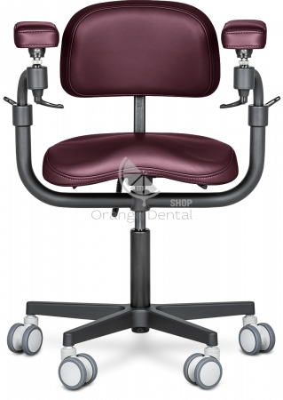 Стул микроскописта Mercury Elite Comfort Black Баклажан-(HX001-25)