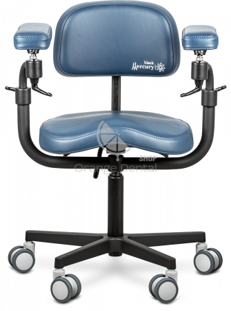 СТУЛ МИКРОСКОПИСТА MERCURY ELITE COMFORT BLACK, БЕЗДНА (HX12-31)