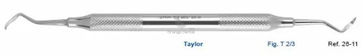 Скейлер парадонтологический Taylor, форма 2/3, ручка ø 8 мм, 26-11*