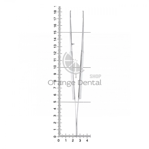 Пинцет микрохирургический, прямой 18,0 см, 40-44*