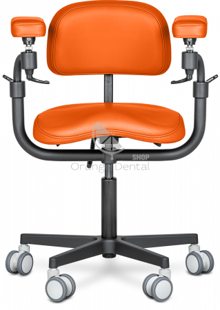 Стул микроскописта Mercury Elite Comfort Black Оранжевый-(HX001-12)