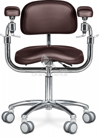 Стул-микроскописта-Mercury-ELITE-COMFORT-Темно-коричневый-глянец-(HX001-69)