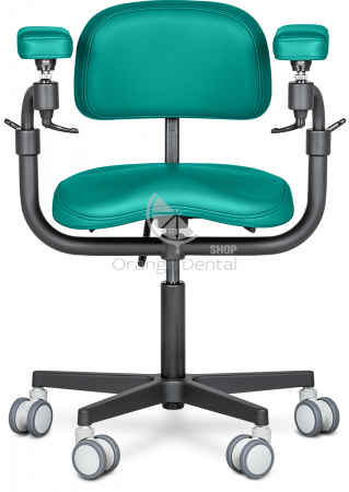 Стул микроскописта Mercury Elite Comfort Black Морская-волна-(HX001-10)