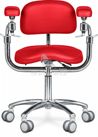 Стул-микроскописта-Mercury-ELITE-COMFORT-Красный-(HX001-13)